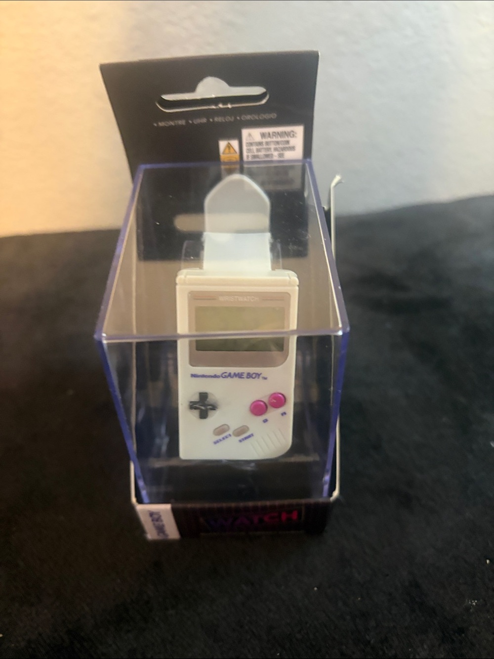 Nintendo White Game Boy Style Digital Watch with Pink Buttons